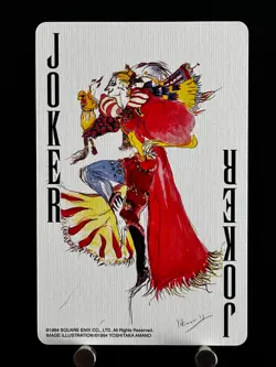 Kefka Final Fantasy Card 25th Anibersary Playing Cards Trump Japanese FF JOKER - Image 1