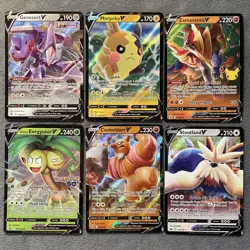 Pokemon Cards V Lot Ultra Rare Holo Genesect Morpeko Zamazenta Stoutland + More! - Image 1