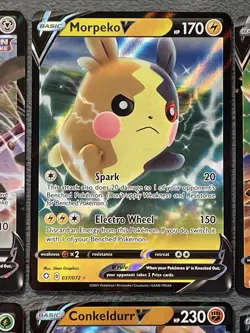 Pokemon Cards V Lot Ultra Rare Holo Genesect Morpeko Zamazenta Stoutland + More! - Image 3