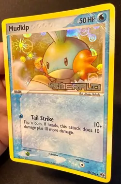 Mudkip 56/106 2005 EX Emerald Pokemon Card Reverse Holo Common Stamped - Mp/Hp - Image 2