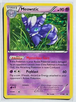 MEOWSTIC XY48 XY Black Star Promos Pokemon card - Promo LP - Image 1