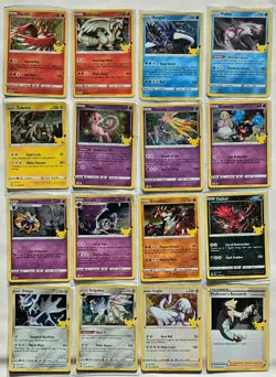 All 15 Legendary & Mythical Celebrations + Trainer - Rare Holo Pokemon Cards Mew - Image 1