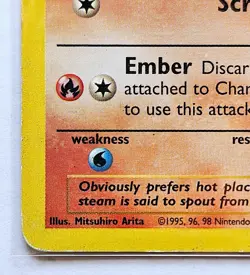 CHARMANDER 46/102 Base Set Pokemon card - Common MP - Image 3
