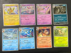 Pokemon TCG Prismatic Evolutions Costco Mini Tin Cosmos Promo Cards Set Of 8 - Image 1