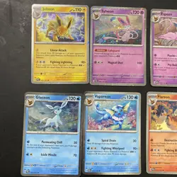 Pokemon TCG Prismatic Evolutions Costco Mini Tin Cosmos Promo Cards Set Of 8 - Image 3