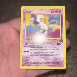 Mew #8 Black Star Promo Rare Vintage Pokemon Card - NM - Image 3
