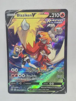 Pokemon TCG Silver Tempest Blaziken V Card Trainer Gallery. Rare! TG14/TG30 - Image 1