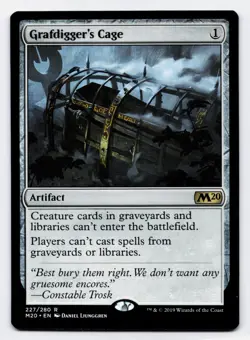 Grafdiggers's Cage [227/280] M20 Rare Non-Foil [MTG Card English] - Image 1