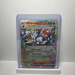 Cinderace ex 028/142 Stellar Crown Double Rare Holo Pokemon TCG Card NM - Image 1