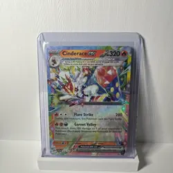 Cinderace ex 028/142 Stellar Crown Double Rare Holo Pokemon TCG Card NM - Image 2