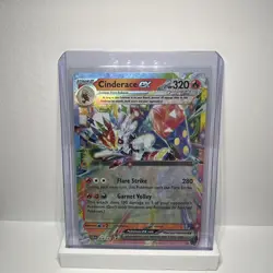 Cinderace ex 028/142 Stellar Crown Double Rare Holo Pokemon TCG Card NM - Image 4