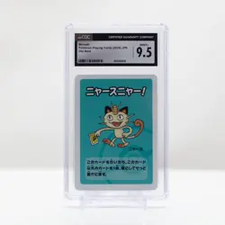 Pokemon Meowth Old Maid Japanese Playing Cards 2019 - CGC 9.5 Mint+ - Image 2