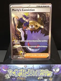 Pokemon Card Mortys Conviction 211/162 Temporal Forces Illustration Rare NM - Image 1