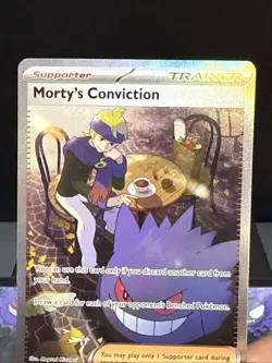 Pokemon Card Mortys Conviction 211/162 Temporal Forces Illustration Rare NM - Image 2