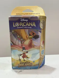 Disney Lorcana Into the Inklands Starter Deck Trading Card Game Ruby Sapphire - Image 1