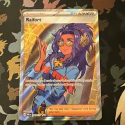 Pokemon TCG Raifort Ultra Rare Trainer Prismatic Evolutions Card 142/131 - Image 1