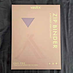 Vault X Just Purple 4-Pocket Exo-Tec Zip Binder - 160 Cards - NEW - Image 1