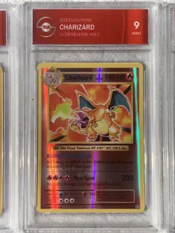 TGA Graded Pokemon Card Card Lot Charizards + Galarian Moltres V - Image 4