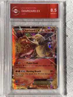 TGA Graded Pokemon Card Card Lot Charizards + Galarian Moltres V - Image 5