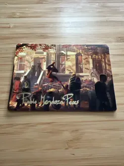 Friendly Neighborhood Art Card #2 (NM) AASPM Magic MTG Signed gold stamp - Image 1