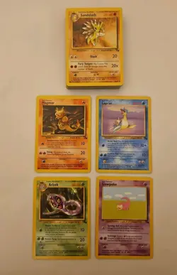 Pokemon TCG Fossil Base Set Non Holo 41 X Card Bundle - Image 1