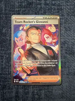 Pokemon Destined Rivals Team Rockets Giovanni Special Illustration Card 238/182 - Image 1