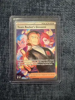Pokemon Destined Rivals Team Rockets Giovanni Special Illustration Card 238/182 - Image 3
