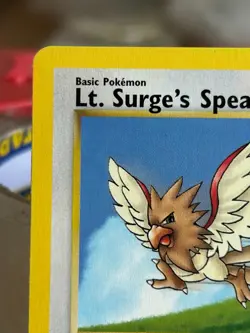 Lt Surge's Spearow 83/132 1st Edition Pokemon Gym Heroes MP English Card WOTC - Image 3