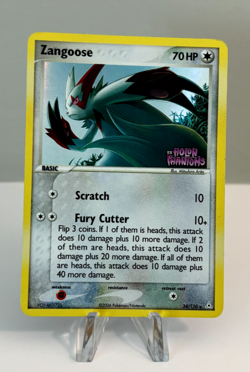 Zangoose EX Holon Phantoms Reverse Holo 34/110 Stamped Pokemon Card MP - Image 1