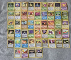 Pokemon 1st Edition Team Rocket Non Holo Uncommon/Common 49 Set Missing 1 Card - Image 2