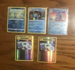 Pokemon Cards 5-Card Lot Blastoise Holo 2 Reverse Links+ Nintendo - Image 1