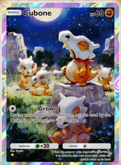 Cubone #239 Illustration Rare Pokemon TCG Pocket Genetic Apex Holo Card - Image 1