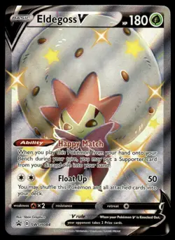 Pokemon TCG SWSH: Sword & Shield Promo Cards #SWSH084 Eldegoss V NM - Image 1