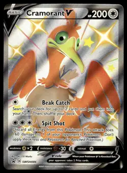 Pokemon TCG SWSH: Sword & Shield Promo Cards #SWSH086 Cramorant V NM - Image 1