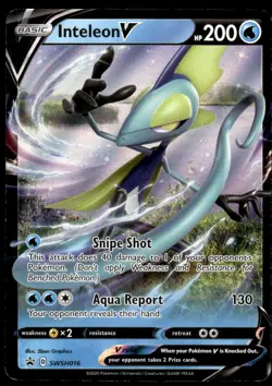 Pokemon TCG SWSH: Sword & Shield Promo Cards #SWSH016 Inteleon V NM - Image 1