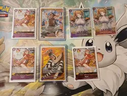 One Piece Tcg PRB-02 Purple Card Lot Of 7. Luffy Secret Rare, Nami, Charlotte. - Image 1
