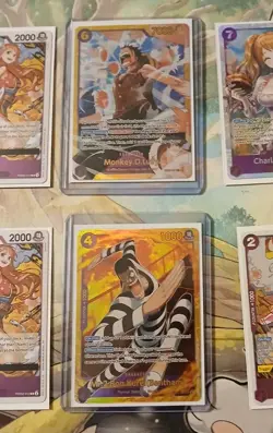 One Piece Tcg PRB-02 Purple Card Lot Of 7. Luffy Secret Rare, Nami, Charlotte. - Image 3