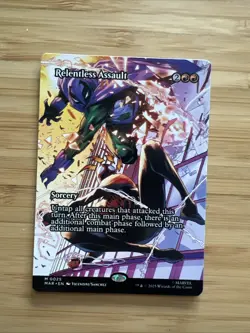 MTG magic SPIDERMAN mar MARVEL ETERNAL RELENTLESS ASSAULT MAR #025 MYTHIC - Image 1