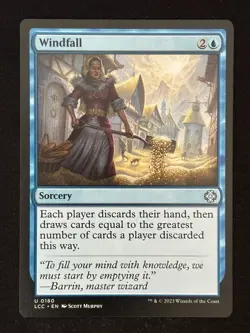 1x MTG Windfall - Commander: The Lost Caverns of Ixalan (LCC) #180 - Magic - Image 1