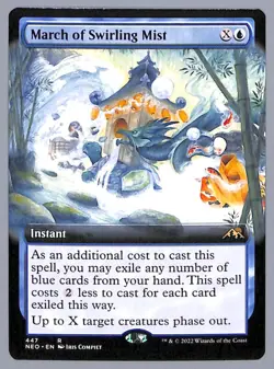 March of Swirling Mist - Extended Art - 447 - Kamigawa: Neon Dynasty (NEO) MTG - Image 3