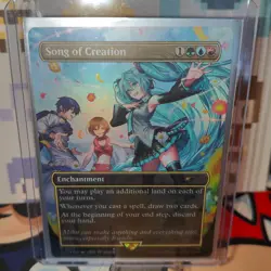 Free Ship! Song of Creation English, Foil, NM - Secret Lair x Hatsune Miku MTG - Image 1