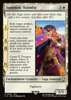 x1 Summon: Yojimbo R MTG Commander: Final Fantasy M/NM, English - Image 1