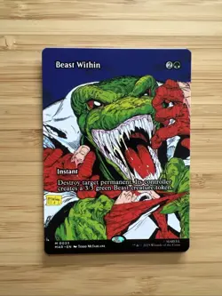 WOTC Marvel Eternal-Legal Beast Within (Borderless) (MR) NM - Image 1