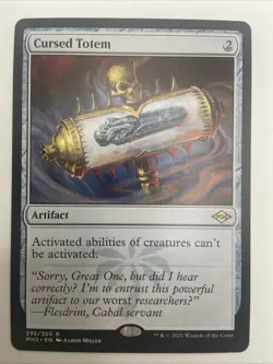 MTG Modern Horizons 2 Cursed Totem 295/303 NM Rare - Image 1