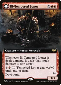 Ill-Tempered Loner Extended Art Regular - Innistrad: Crimson Vow MTG-NM - Image 1