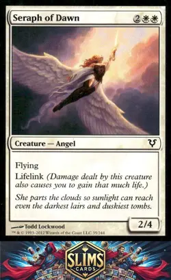 Magic the Gathering MTG Avacyn Restored Seraph of Dawn #35 Buy 2 Get 1 - Image 1