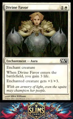 Magic the Gathering MTG Magic 2013 (M13) Divine Favor #11 Buy 2 Get 1 - Image 1