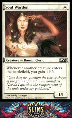 Magic the Gathering MTG Magic 2010 (M10) Soul Warden #34 Buy 2 Get 1 - Image 1