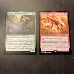 MTG STARTER COMMANDER DECK - Halsin / Popular Entertainer - R/G Elves - Image 1