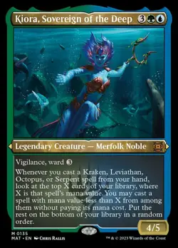 1x Kiora, Sovereign of the Deep - Foil Etched - March Of The Machine: The Afterm - Image 1